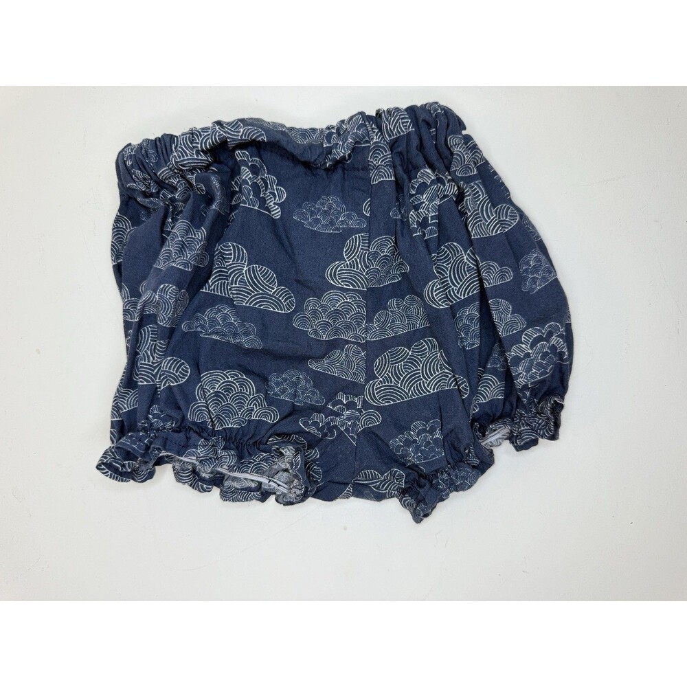 Organic Minikins Handmade Baby Bloomers Blue Cloud 100% Organic Cotton Australia